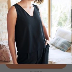 Quince washable stretch silk tank